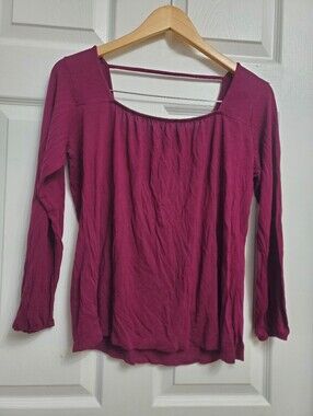 Burgundy Maroon Old Navy Long Sleeve Shirt - Size S